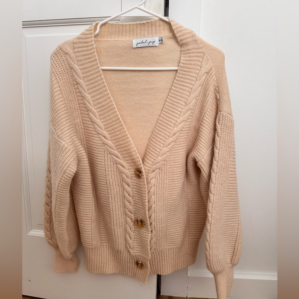 Petal & Pup Cream Cardigan